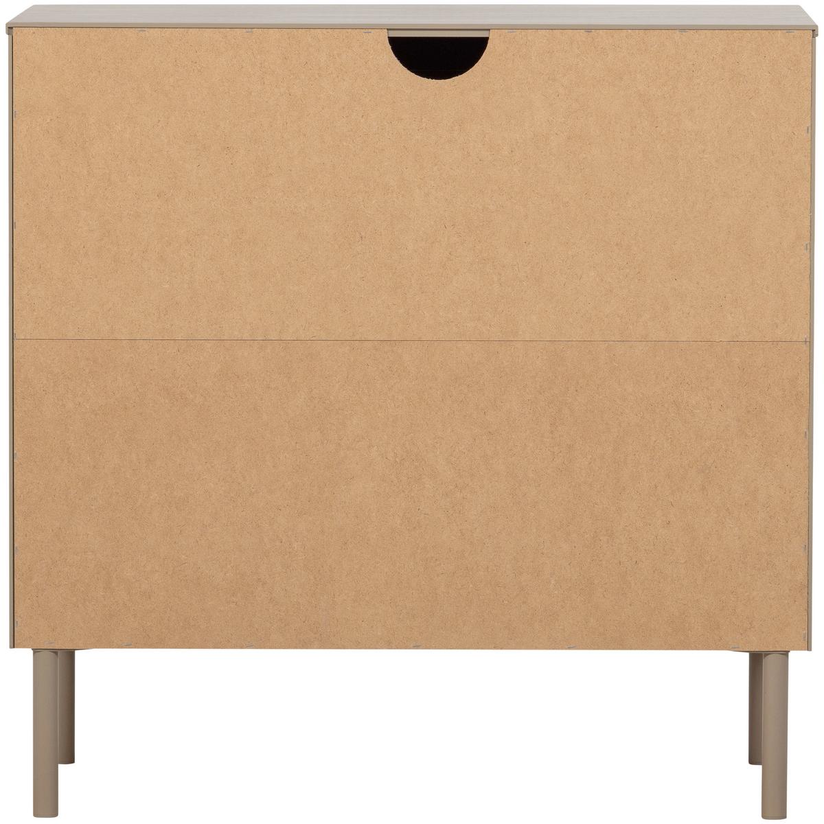 Kommode Gunnar Schlammfarben B: 94 cm - Schlammfarben/Schwarz, Design, Holz/Metall (94/93/52cm) - Livetastic