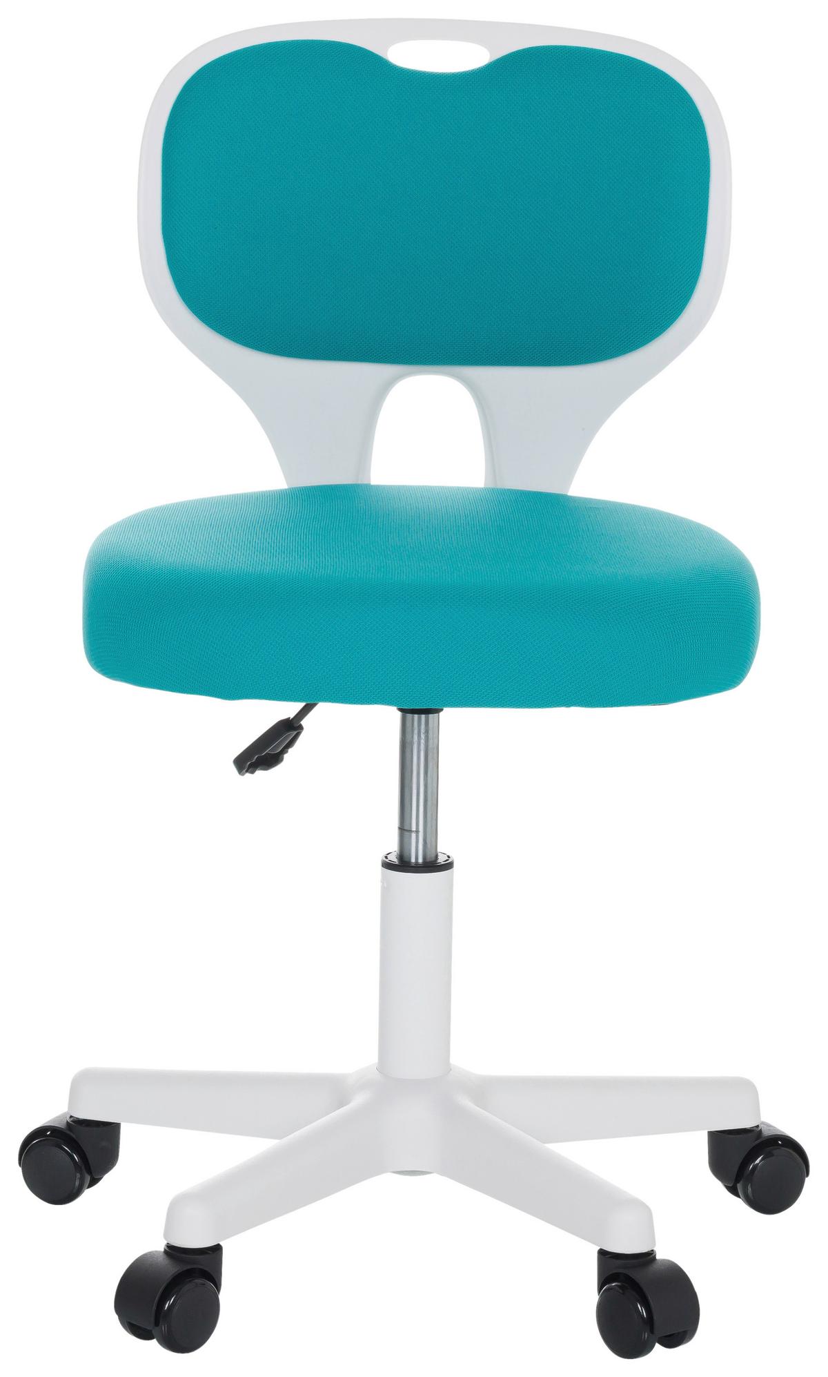 Otroški Vrtljivi Stol Kiddy Top W, Modra - modra/bela, Basics, umetna masa/tekstil (52/73/52cm) - MID.YOU
