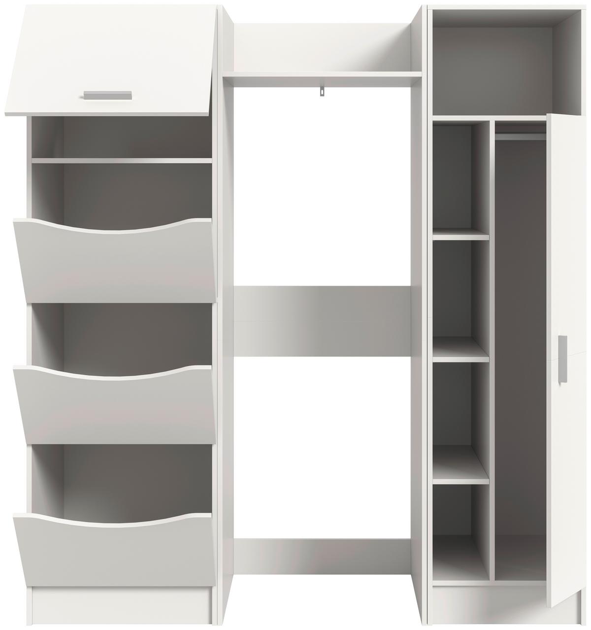 Hauswirtschaftsraum Free Weiß - Weiß, Basics, Holzwerkstoff (166/195/62cm) - MID.YOU