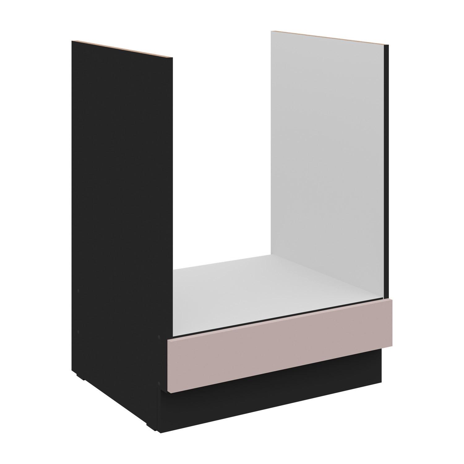 Dulap masca pentru plita ARONA - bej/negru, Modern, material pe bază de lemn (60/82/52cm)