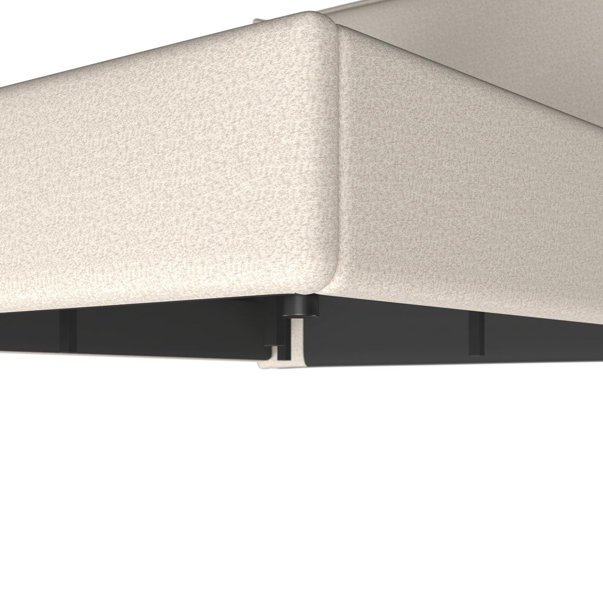 Polsterbett Alba Beige ca. 180x200 cm - Beige/Schwarz, Modern, Holz/Kunststoff (180/200cm) - Bessagi Home