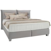 Boxspring Krevet Fog - siva/srebrne boje, Lifestyle, tekstil/plastika (180/200cm) - Premium Living