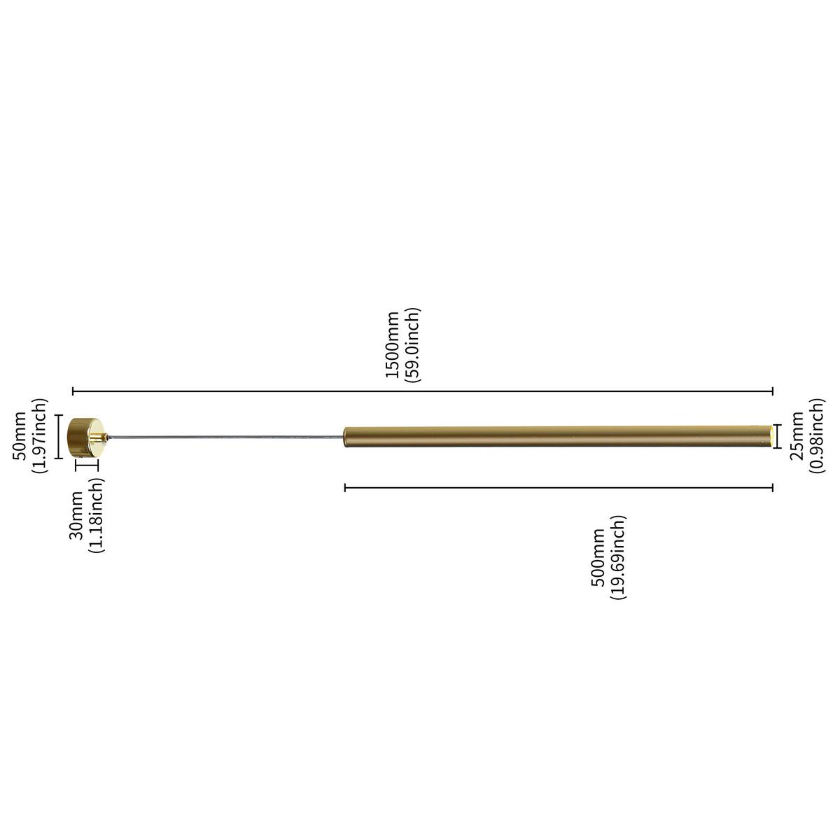Hängeleuchte Lp-894/1p Gd_lungo 1 - Design (2,5/150cm)