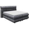 Boxspring Krevet Carmelo - crna/antracit, Trend, tekstil/plastika (140/200cm) - Premium Living