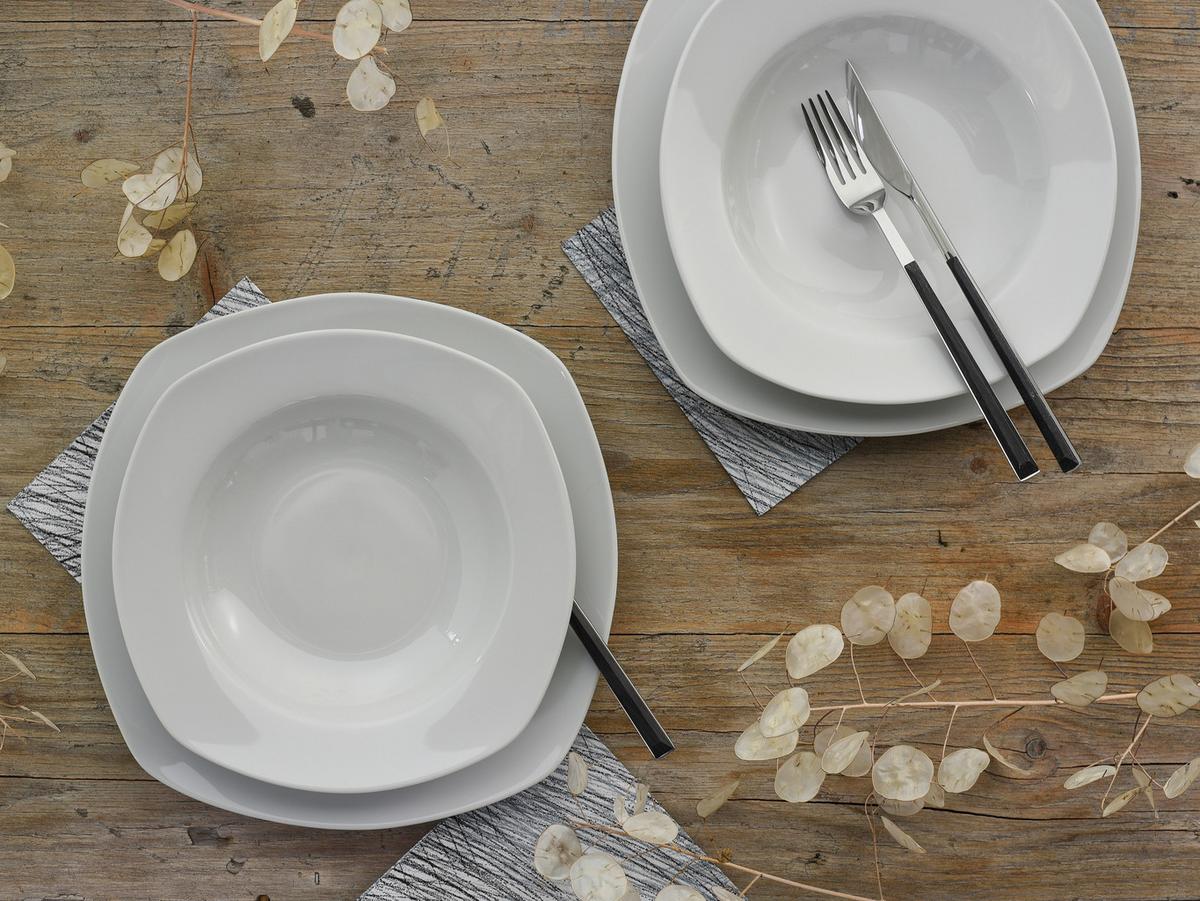 Jedilni Servis Amelie, 12-Delni - bela, keramika - Creatable