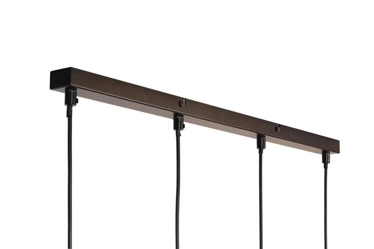 Hängeleuchte Smoky Graubraun max. 160Watt - Graubraun, Trend, Glas/Metall (90/11/112cm) - Novel