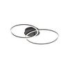 LED-Deckenleuchte Ivanka max. 31 Watt - Schwarz, Design, Kunststoff/Metall (70/44/6,8cm)