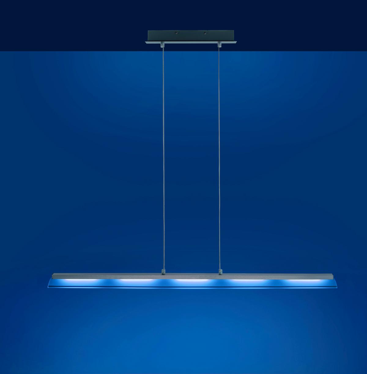 Viseča Led-svetilka Lolasmart - Zara, Srebrna, 5 X 4 W - srebrne barve, Moderno, kovina/umetna masa (100/8/120cm)
