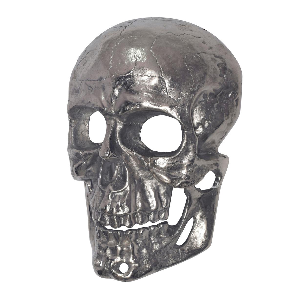 Stenska Dekoracija Skull - srebrne barve, Design, kovina (30/41/15,5cm) - Livetastic