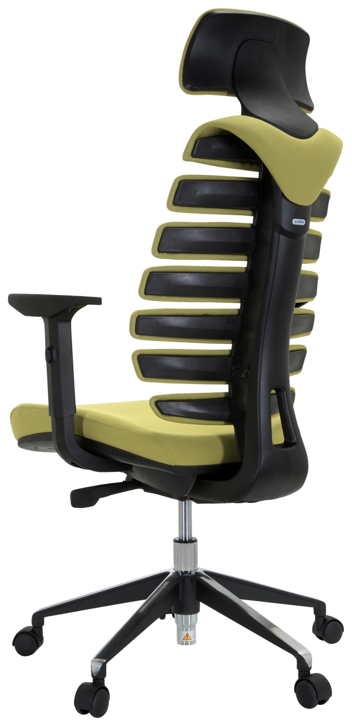 Pisarniški Stol Ergo Line Ii Pro, Zelena - črna/zelena, Moderno, kovina/umetna masa (65/131/53cm) - MID.YOU