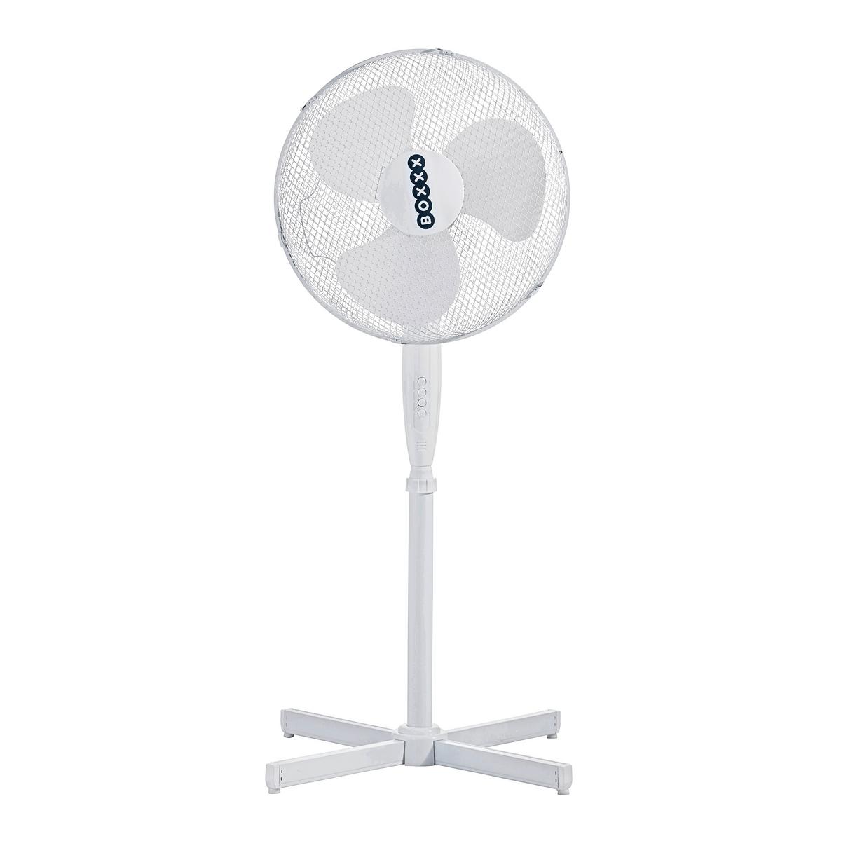 WENTYLATOR STOJĄCY BASIC *SBB* - biały, Basics, tworzywo sztuczne/metal (43cm) - Boxxx