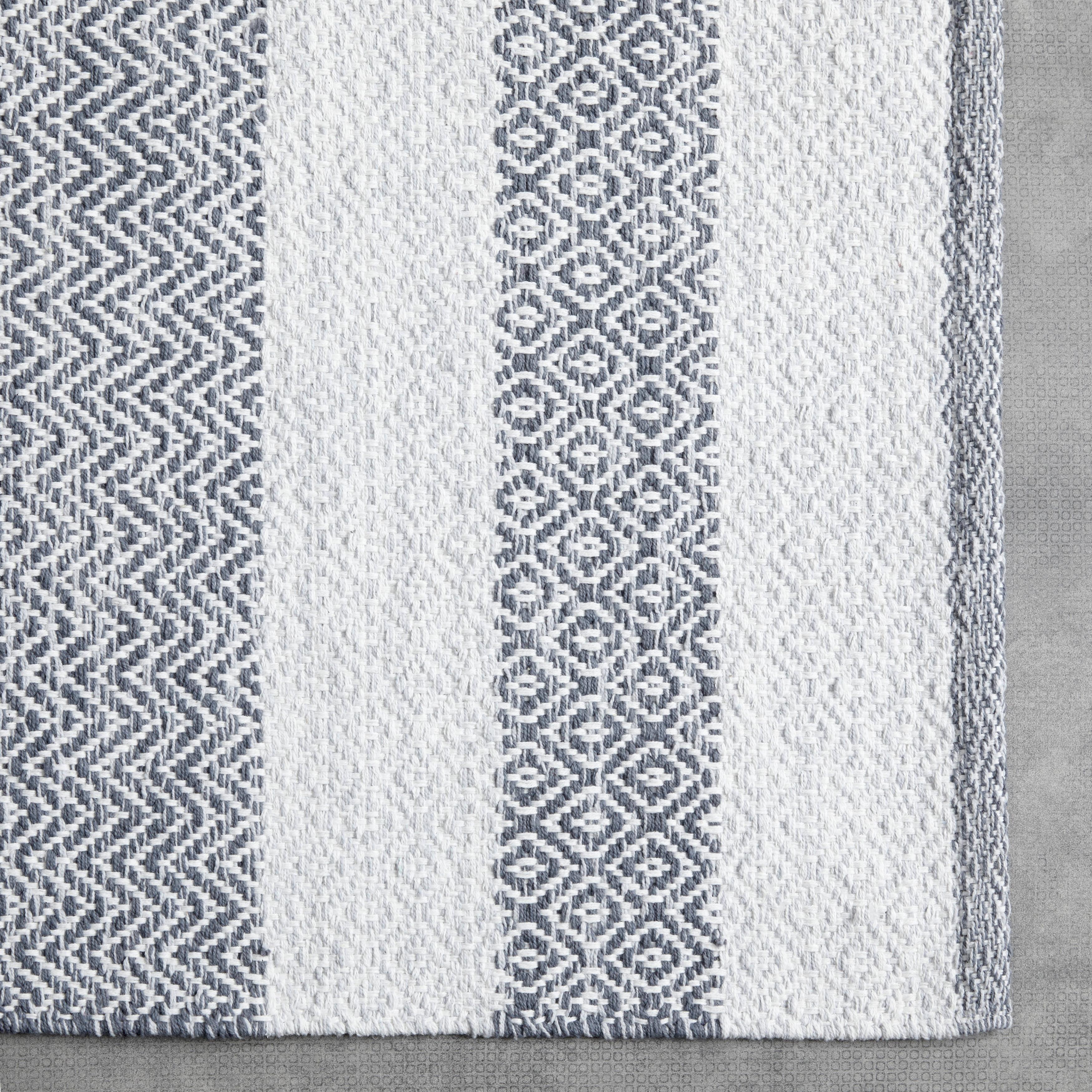 HANDVÄVD MATTA ELISA - ljusgrå, Modern, textil (60/120cm) - Modern Living