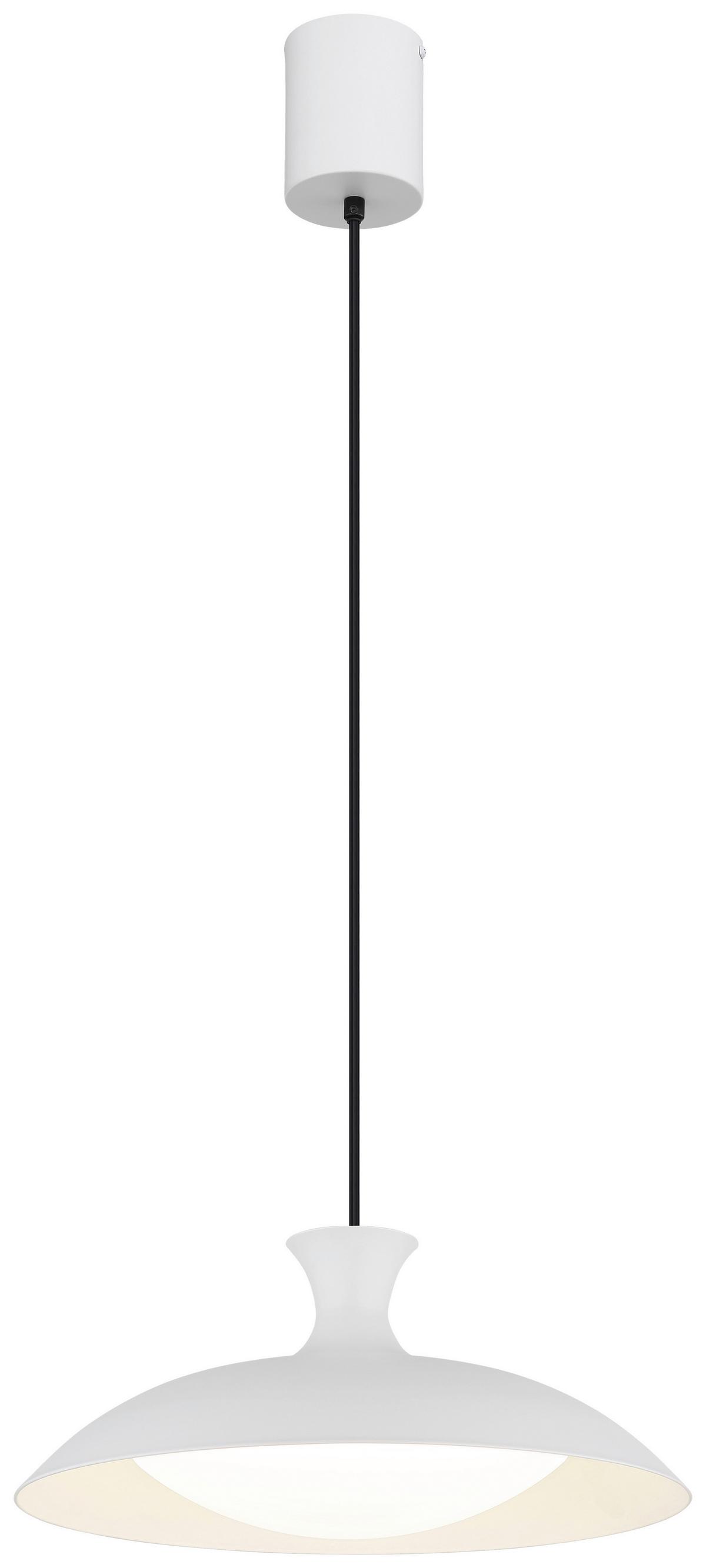 LAMPA WISZĄCA LED AMELIE - biały/opal, Trend, tworzywo sztuczne/metal (40/150cm) - Collett's Monde