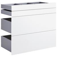 Schubladenset Unit in Weiss - Weiss, Modern, Holzwerkstoff (91/83/47cm) - Based