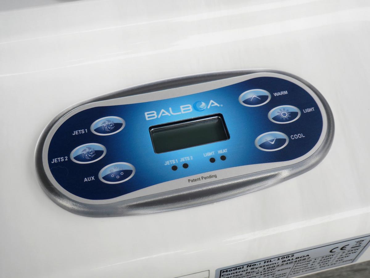 Whirlpool Capri Grauweiß ca. 210x160x90cm - Grauweiß, KONVENTIONELL, Kunststoff (210/160/90cm) - Sanotechnik