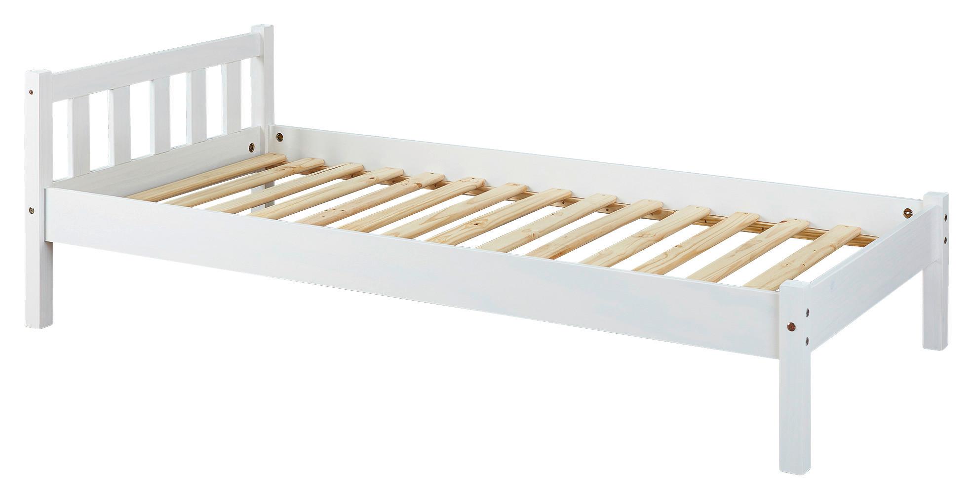 Bett Vilmar 90x200 Cm Weiss - Weiss, Basics, Holz (90/200cm) - MID.YOU