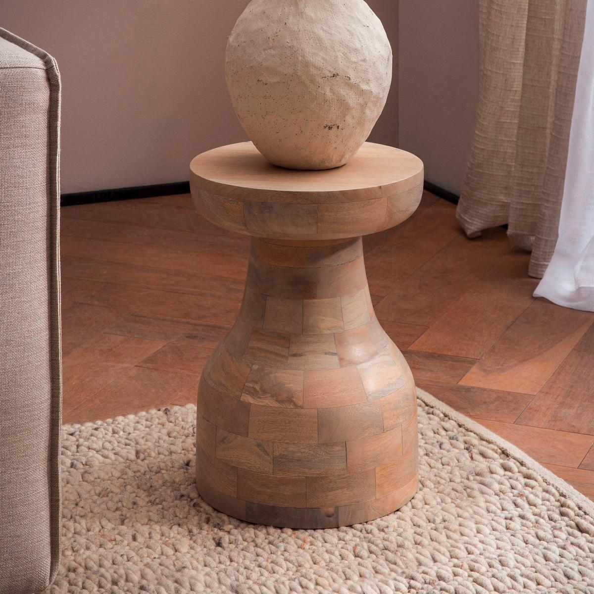 BEISTELLTISCH BEISTELLTISCH MANGO - Braun, Design, Holz (30/30/42,5cm) - Livetastic