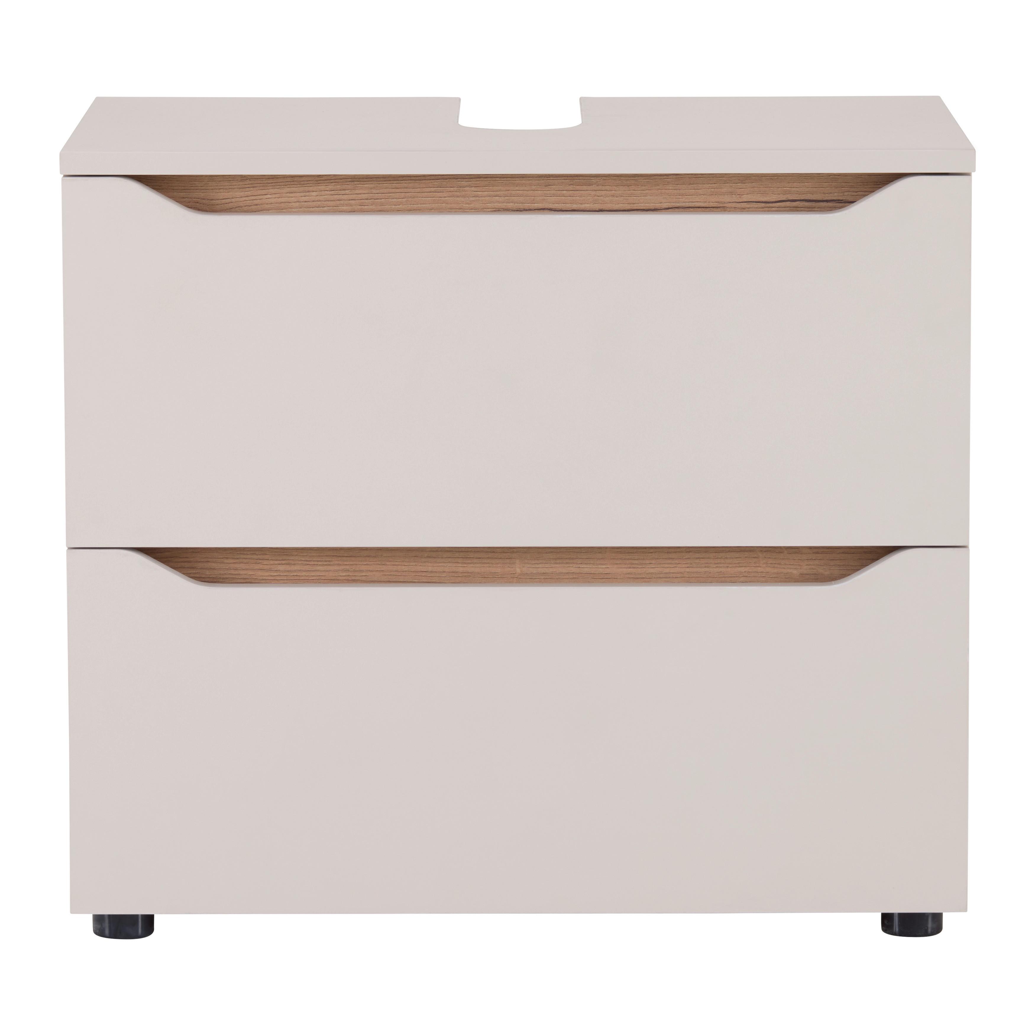 TVÄTTSTÄLLSUNDERSKÅP MALLORCA -EXKLUSIV- - svart/kashmir, Modern, trämaterial (70/60/40cm) - Based