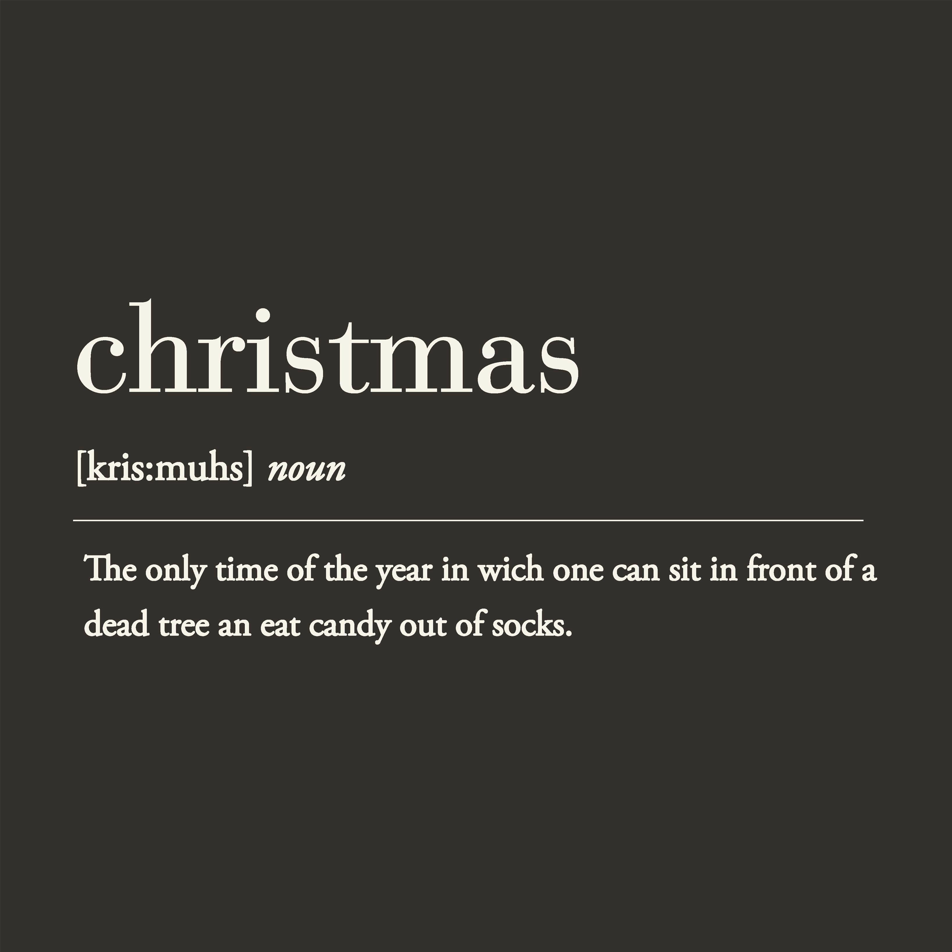 Szalvéta Holly Wreath - fekete/fehér, Konventionell, papír (33cm)