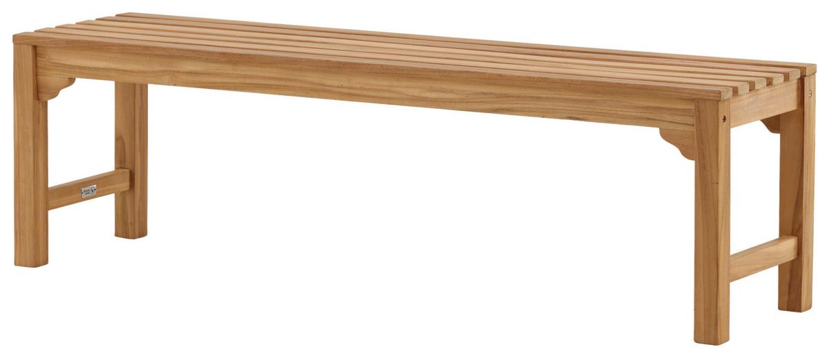 GARTENBANK KENYA - Teakfarben, KONVENTIONELL, Holz (150/45/40cm) - Gardenson
