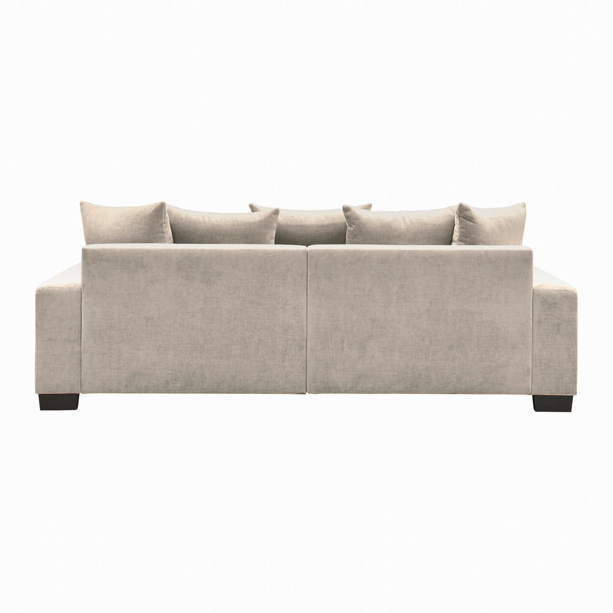 Bigsofa Matteo Greige - Greige/Schwarz, MODERN, Holz (246/93/124cm) - Based