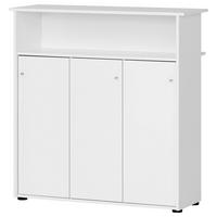 Barska Miza Serie 400, Bela - bela, Moderno, leseni material (44/107/111cm) - MID.YOU