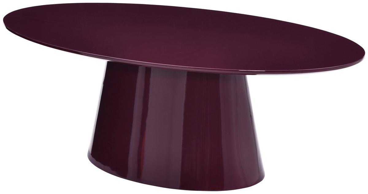 STOLIK KAWOWY COREK - bordowy, Basics, materiał drewnopochodny (110/60/40cm) - MID.YOU