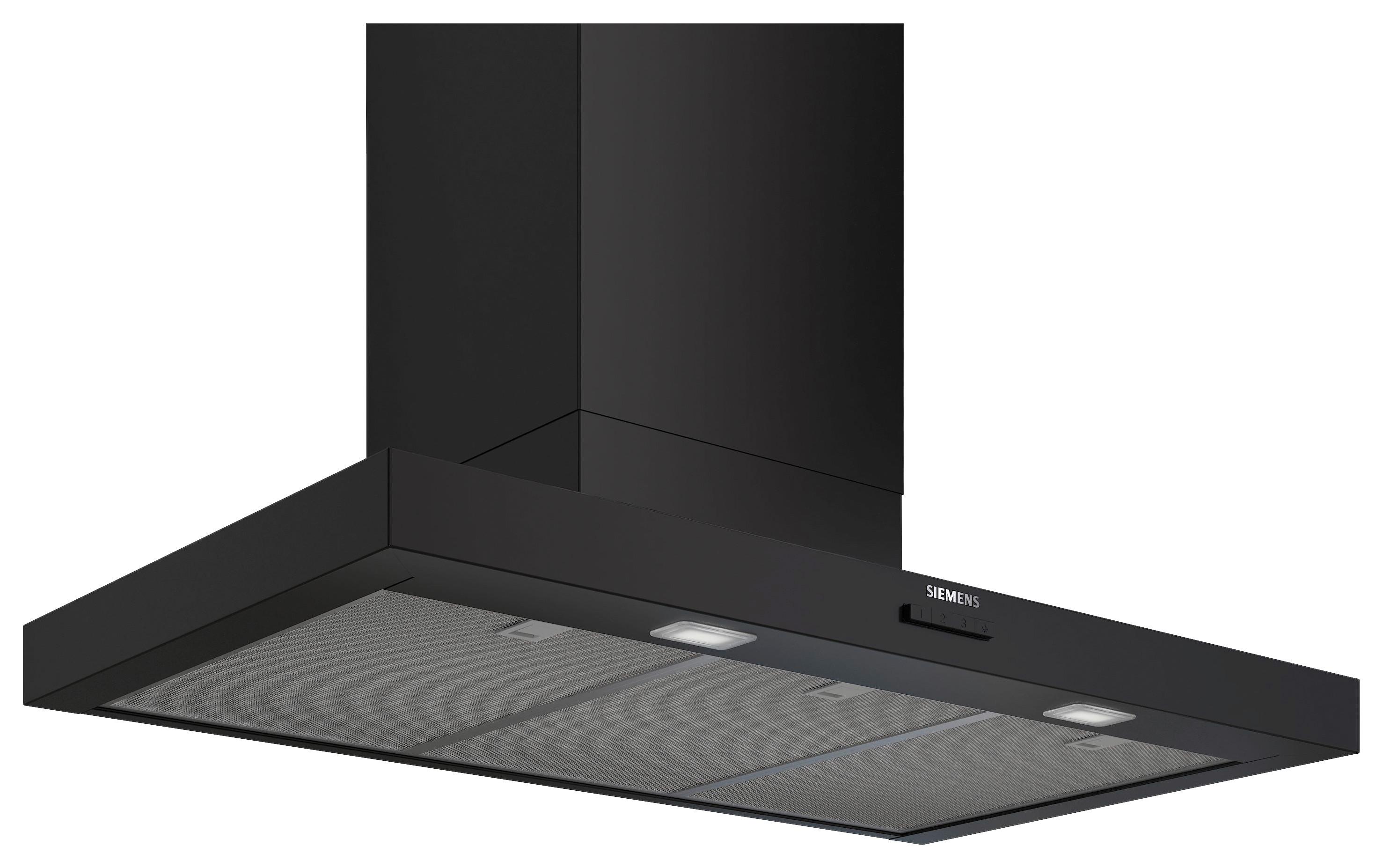 Dunstabzugshaube LC95BCC60 Schwarz - Schwarz, MODERN, Metall (89,8/80,3-94,3/50cm) - Siemens