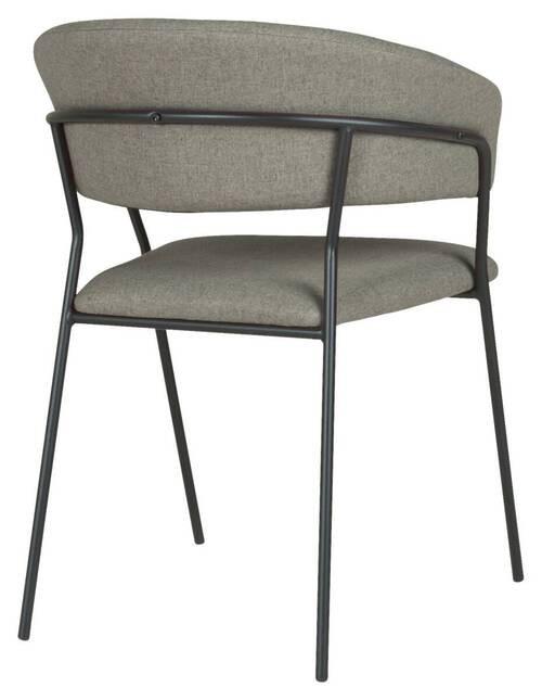 STOL MED ARMSTÖD ALICE -TOP- - grön/svart, Modern, metall/trä (53/80/59cm) - Mömax