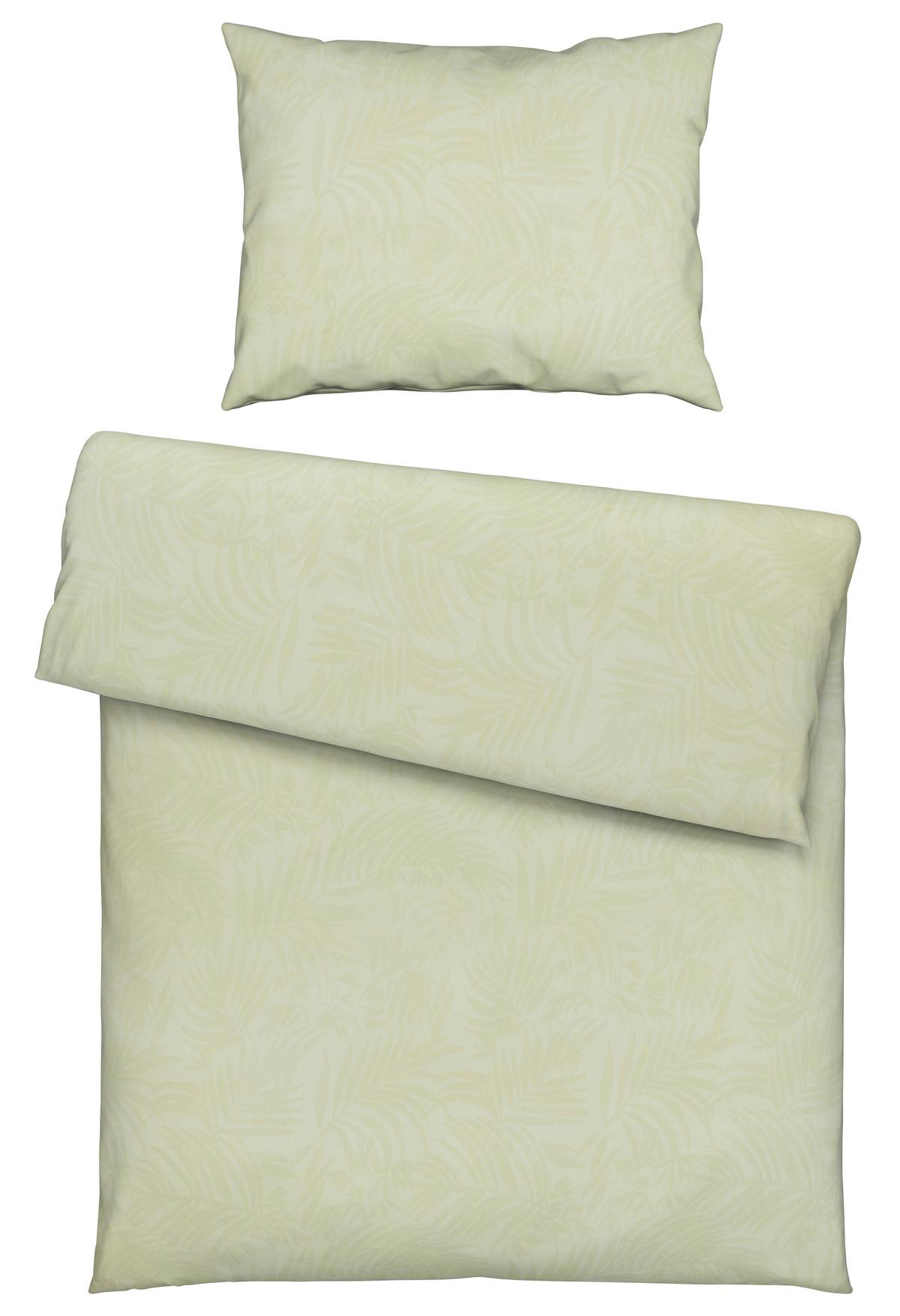 Bettwäsche Corinne Hellgrün ca. 140x200cm - Hellgrün, ROMANTIK / LANDHAUS, Textil (140/200cm) - Mömax