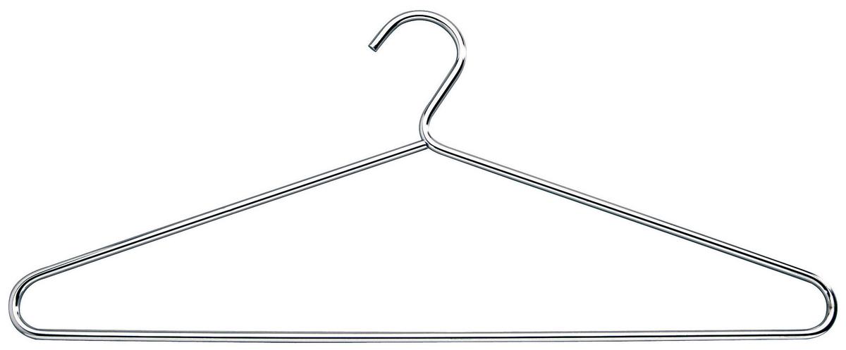 Kleiderbügelset in Chromfarben 5er Set - Chromfarben, Metall (42/18cm) - Mömax