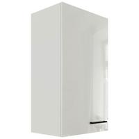 Kuhinjska Zgornja Omarica Levi, Svetlo Siva, Š. 50 Cm - črna/siva, Moderno, kovina/leseni material (50/89/32cm) - FlexWell