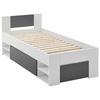 SÄNG AZURRO 2-90 - vit/antracit, Modern, trämaterial (90/200cm) - Mömax