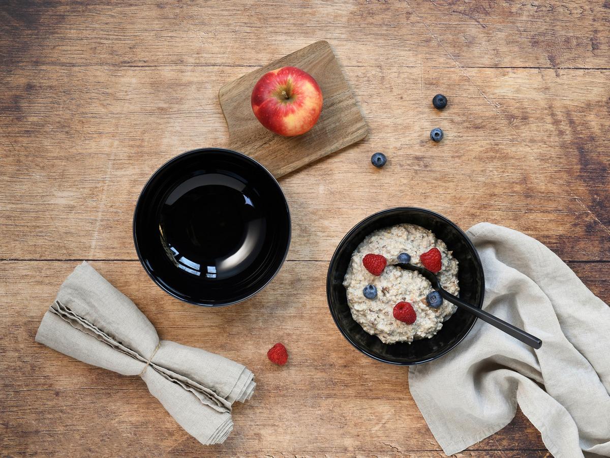 Set Skodelic Za Kosmiče Golden Dayns Black, 6-Delni - zlate barve/črna, Basics, keramika (16cm) - Creatable