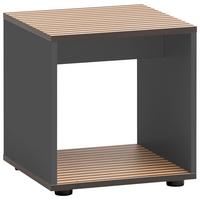 Kopalniški Tabure Katta, Antracit, Barva Hrasta - barve hrasta/antracit, Moderno, leseni material (40/42/40cm) - Stylife