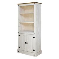 Aktenregal Weiß - Schwarz/Weiß, Natur, Holz/Metall (81/177/38cm) - Livetastic