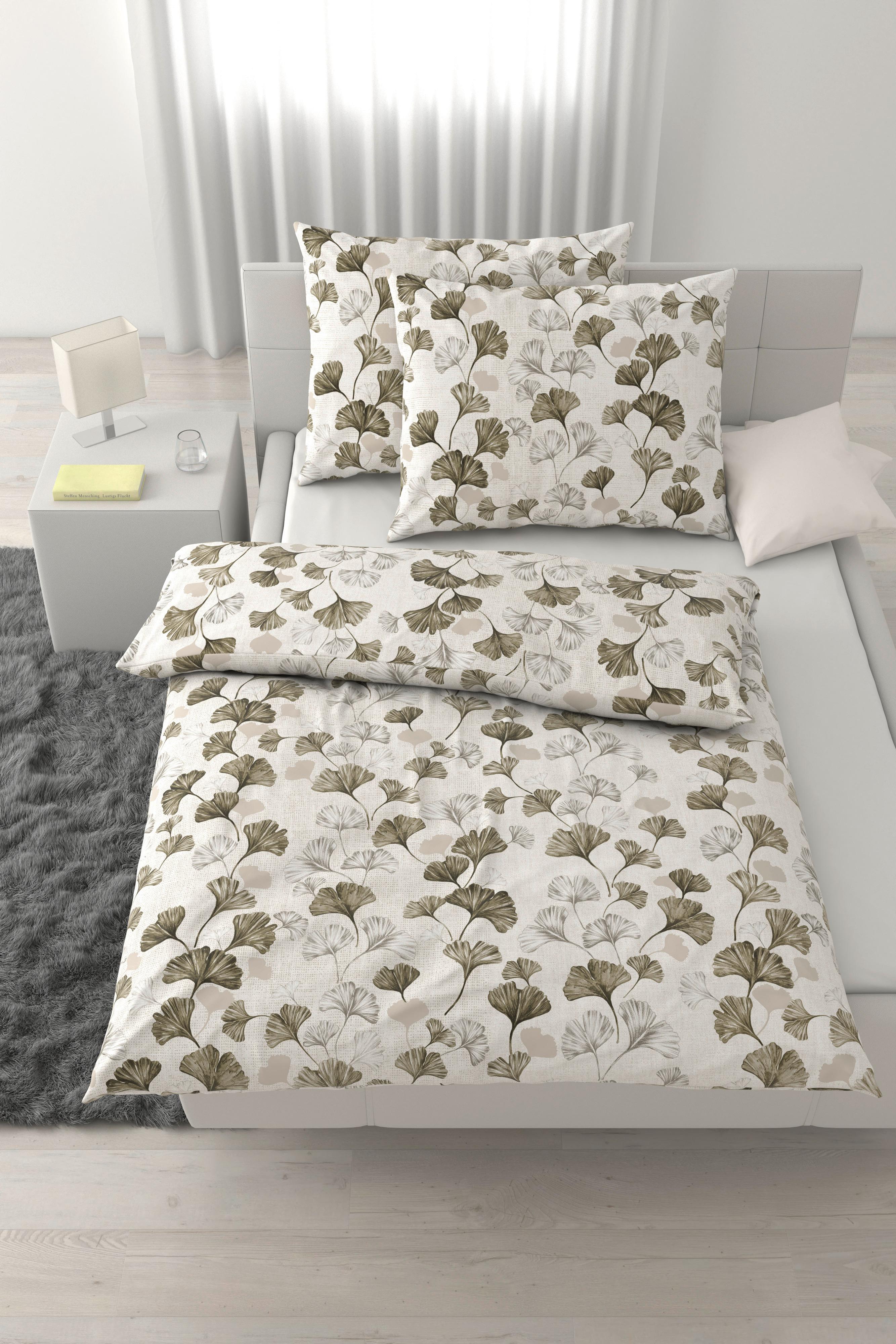 Bettwäsche Yuki XXL Weiß ca. 200x220cm - Weiß, MODERN, Textil (200/220cm) - Mömax
