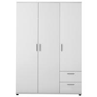 Otroška Garderobna Omara Bibo, Bela - srebrne barve/bela, Konvencionalno, umetna masa/leseni material (115/191/55cm) - MID.YOU