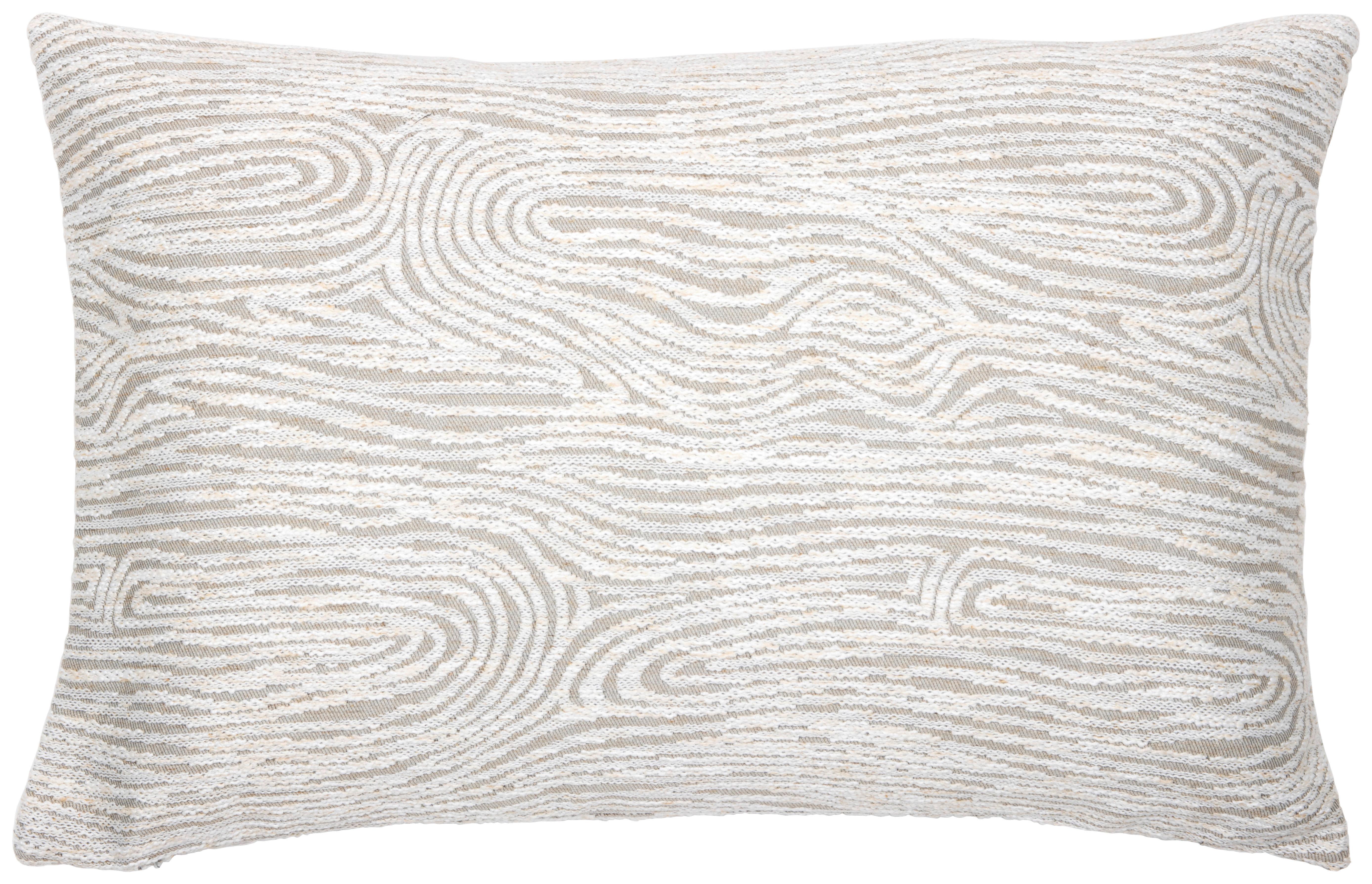 Kissenhülle Weave Perlmutt ca. 40x60cm - Perlmutt, Textil (40/60cm)