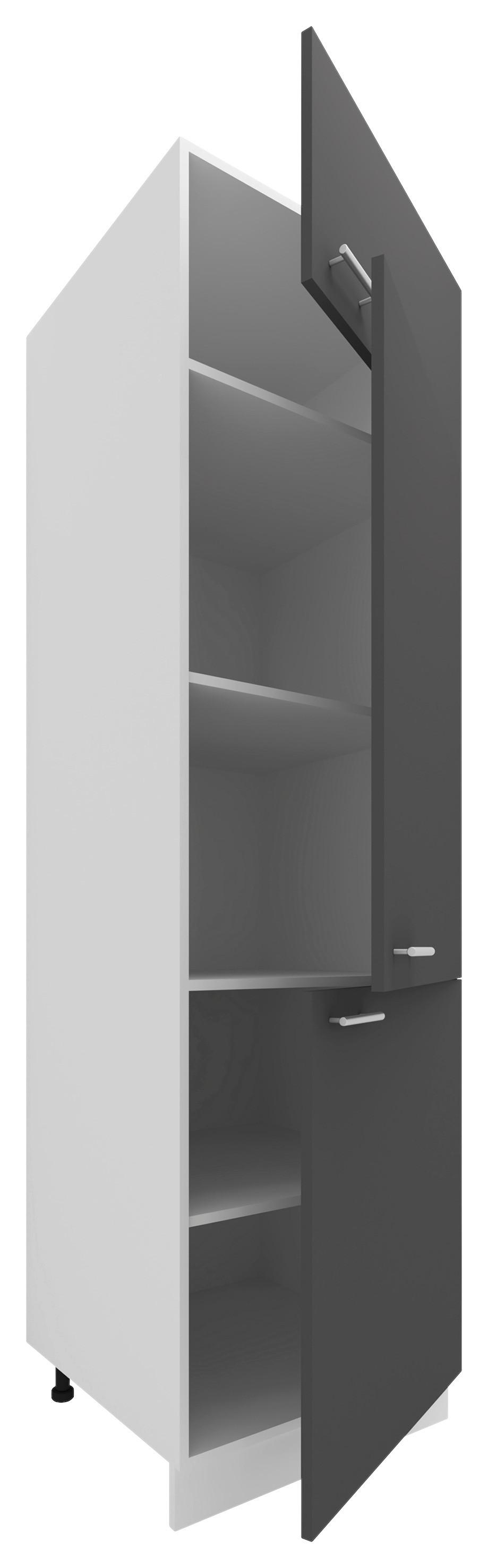 Omara Za Posodo Esilo, Siva, Bela - bela/barve aluminija, Konvencionalno, kovina/leseni material (60/207/57cm) - MID.YOU