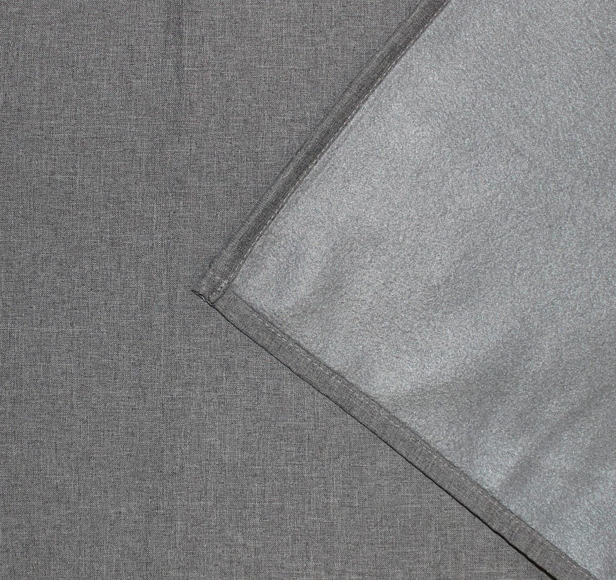 Wärmeschutzvorhang Eskimo Grau ca. 135x145cm - Grau, Basics, Textil (135/145cm)