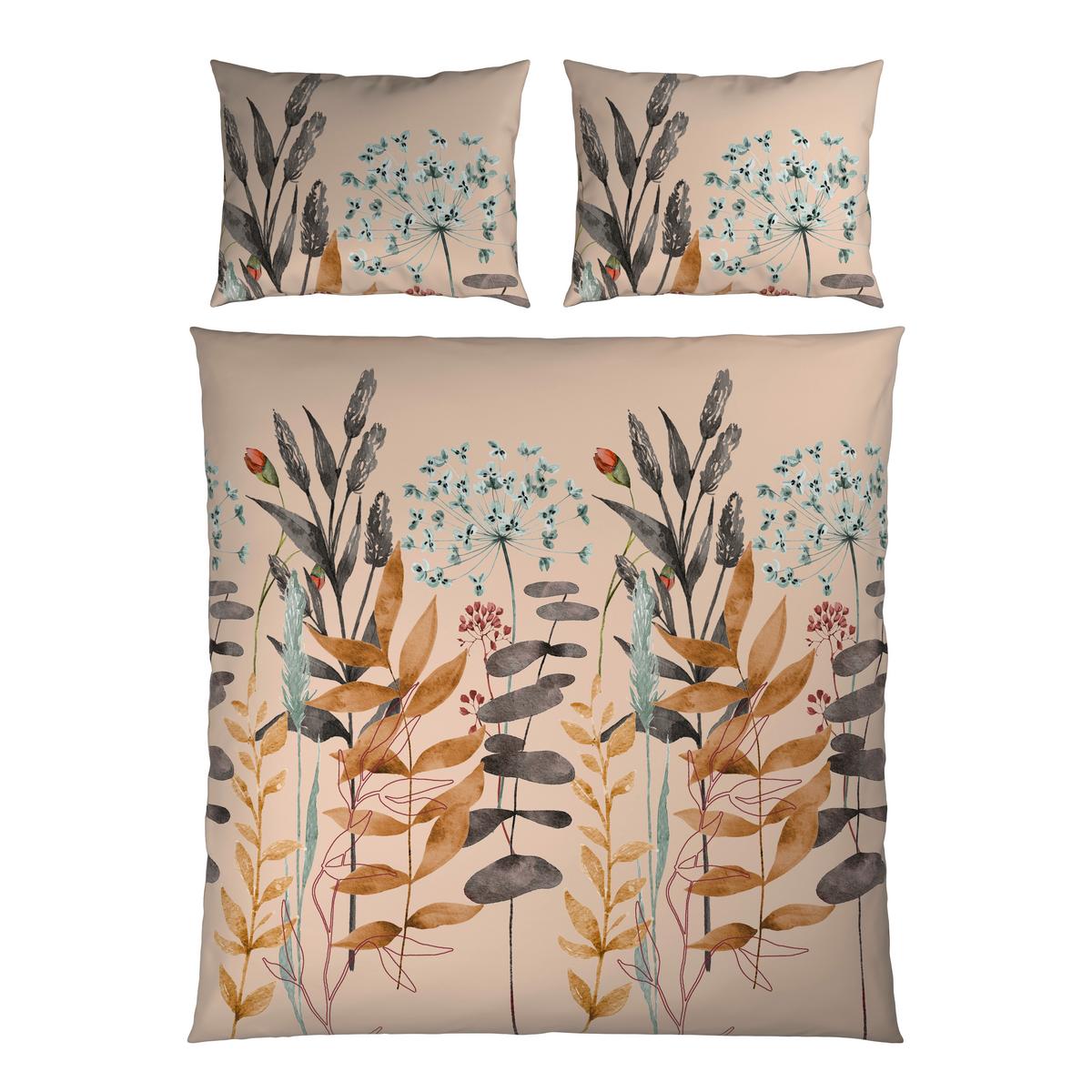 Lenjerie de pat Leavi cca. 200x220/2x50x70 cm - bej, Modern, textil (200/220cm) - Mömax