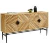 SIDEBOARD GATSBY - ljusbrun/svart, Lifestyle, metall/trä (175/90/45cm) - Mömax
