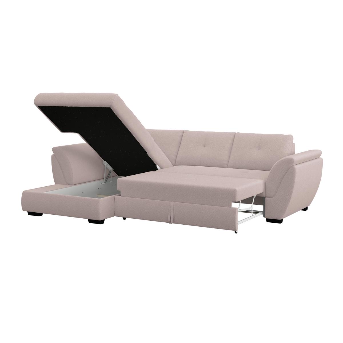 Kutna Garnitura Berisso - crna/sivo-bež, Konvencionalno, tekstil/plastika (187/278cm) - Ondega