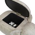 Hocker in Grau - Naturfarben/Grau, Holz/Textil (75/38/34cm) - MÖMAX modern living