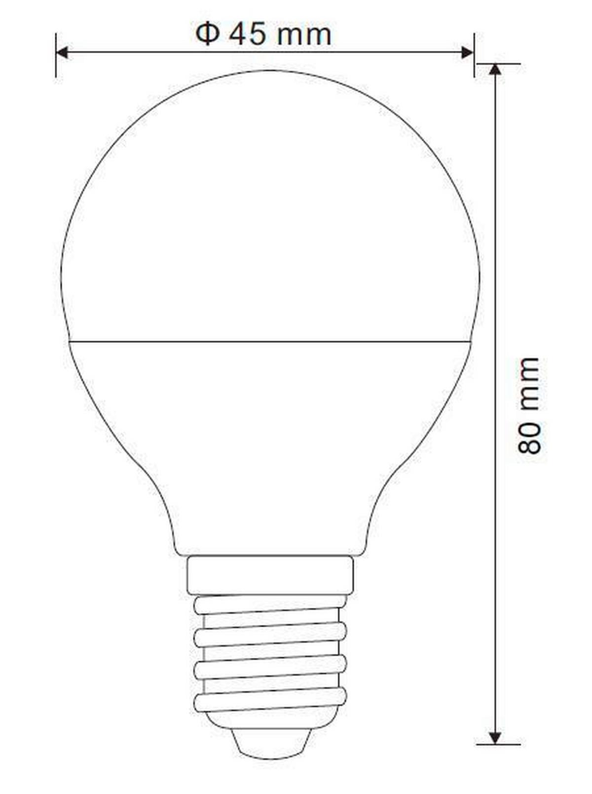 Bec LED 10561DCK - opal, plastic (4,7/9cm)