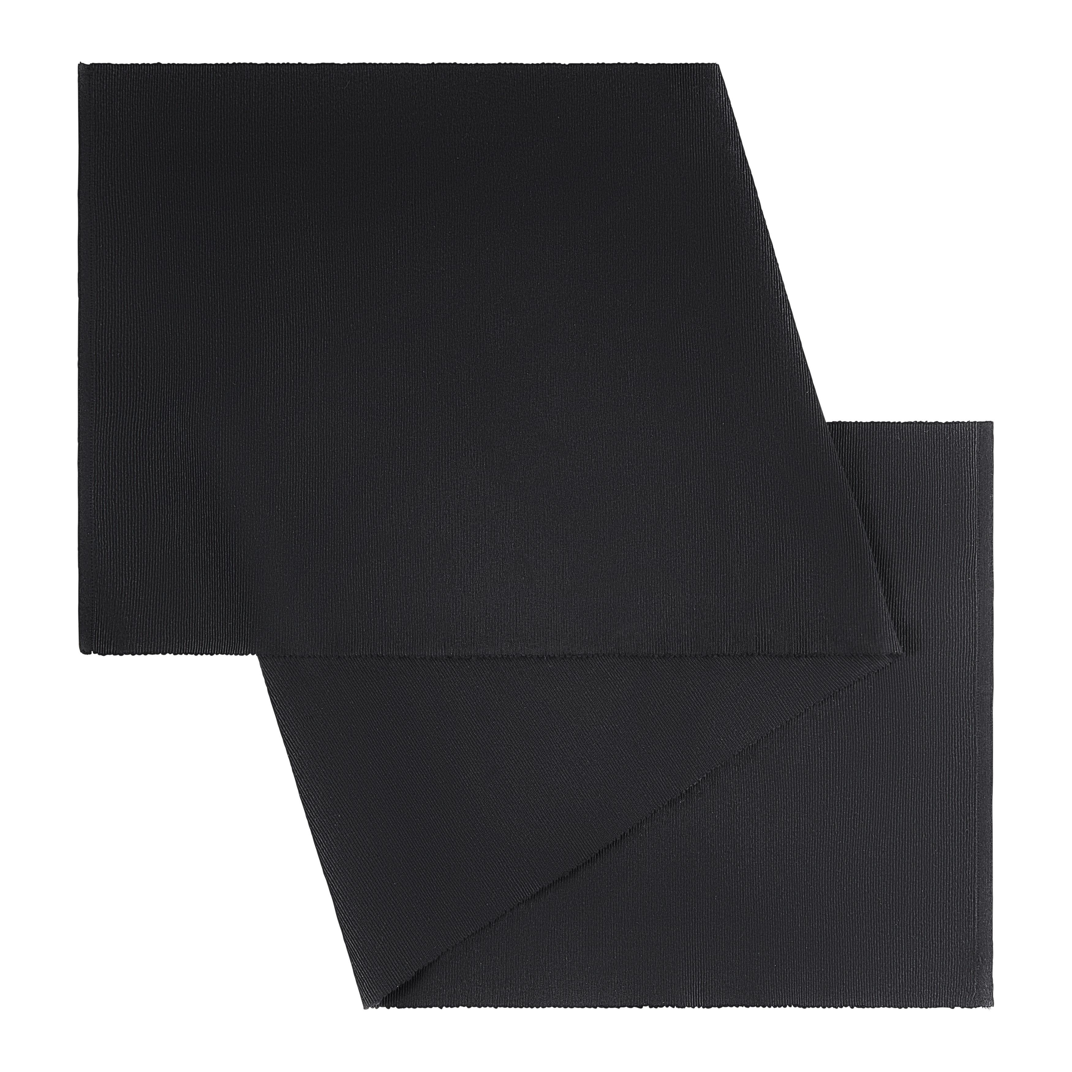 Tischläufer Maren Schwarz ca. 40x150cm - Schwarz, Textil (40/150cm) - Modern Living