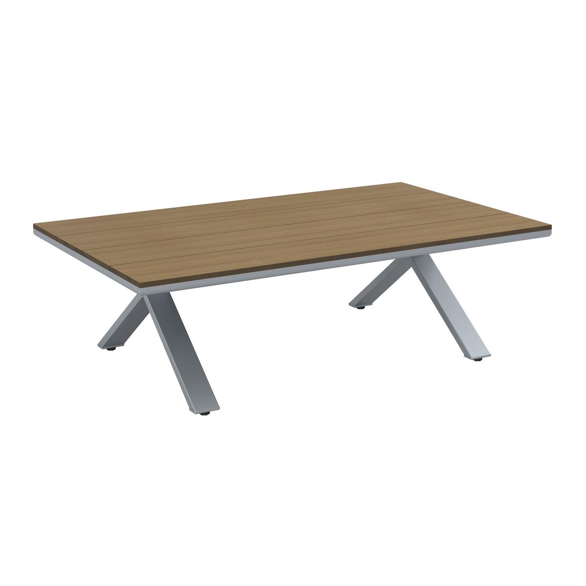 LOUNGEGARNITUR SOFIA - Hellgrau/Naturfarben, Modern, Kunststoff/Textil (221/67/80cm) - Bessagi Garden