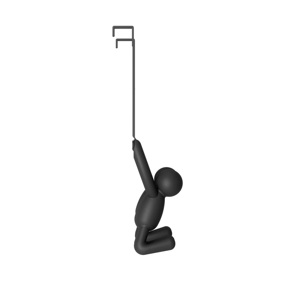 WIESZAK NA DRZWI 1004260-040 - czarny, Basics, tworzywo sztuczne/metal (11/30/22cm) - Umbra