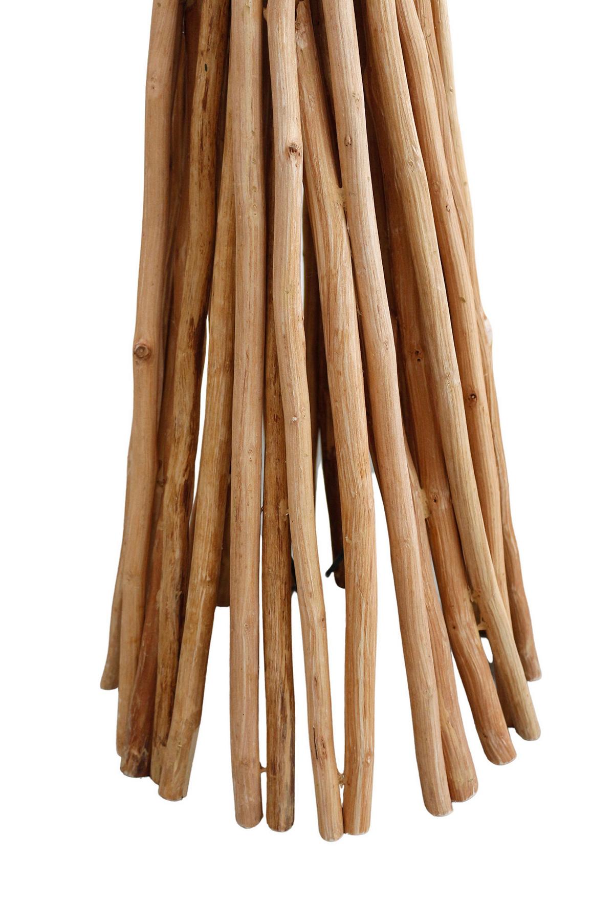 Stoječa Svetilka Driftwood - črna/naravne barve, Design, kovina/les (35/149/35cm) - P & B